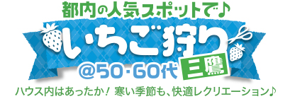 都内の人気スポットで♪いちご狩り