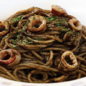 イカの墨入りセピアソース